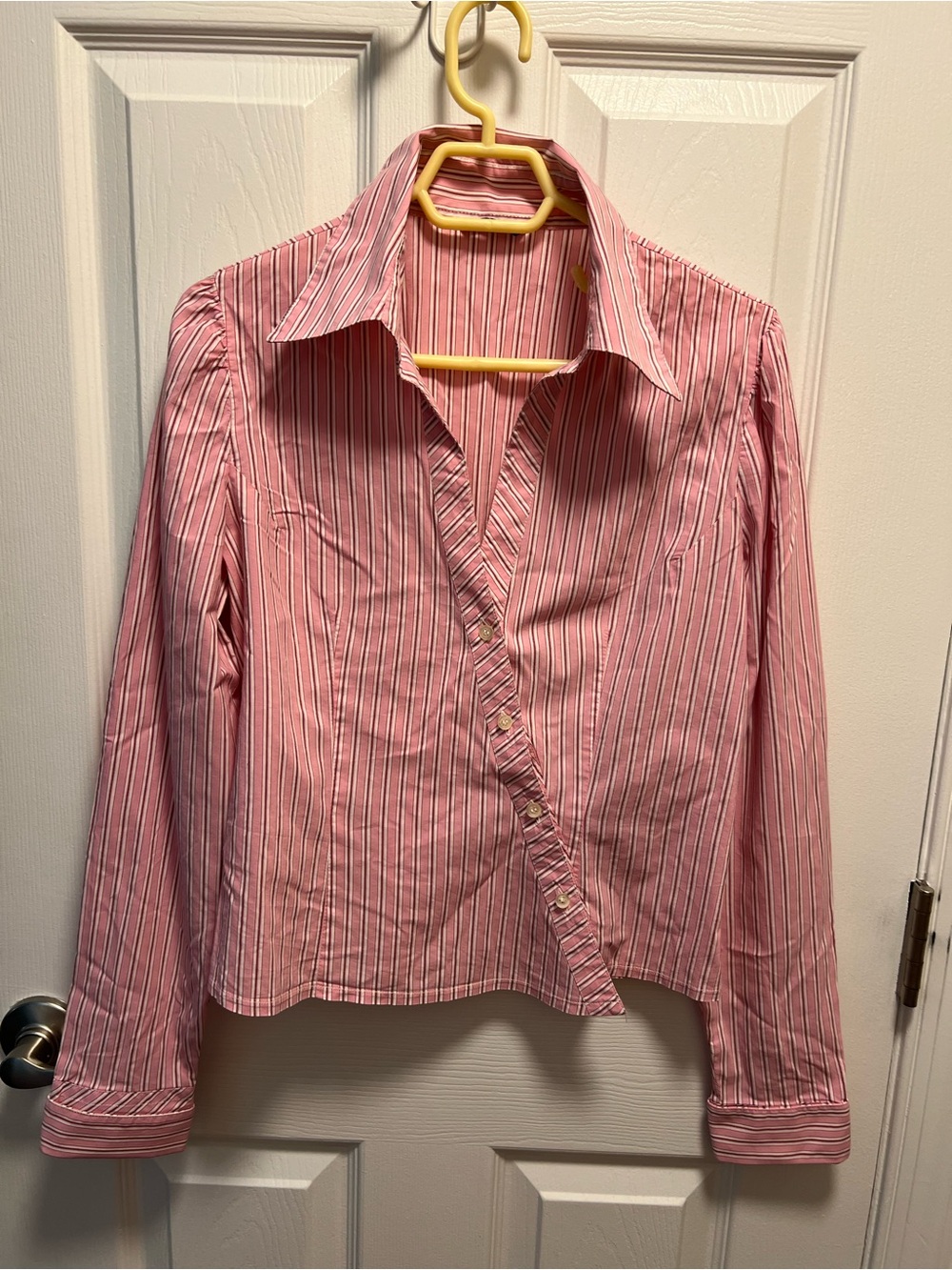Sisley Pink Striped Button-Down Shirt